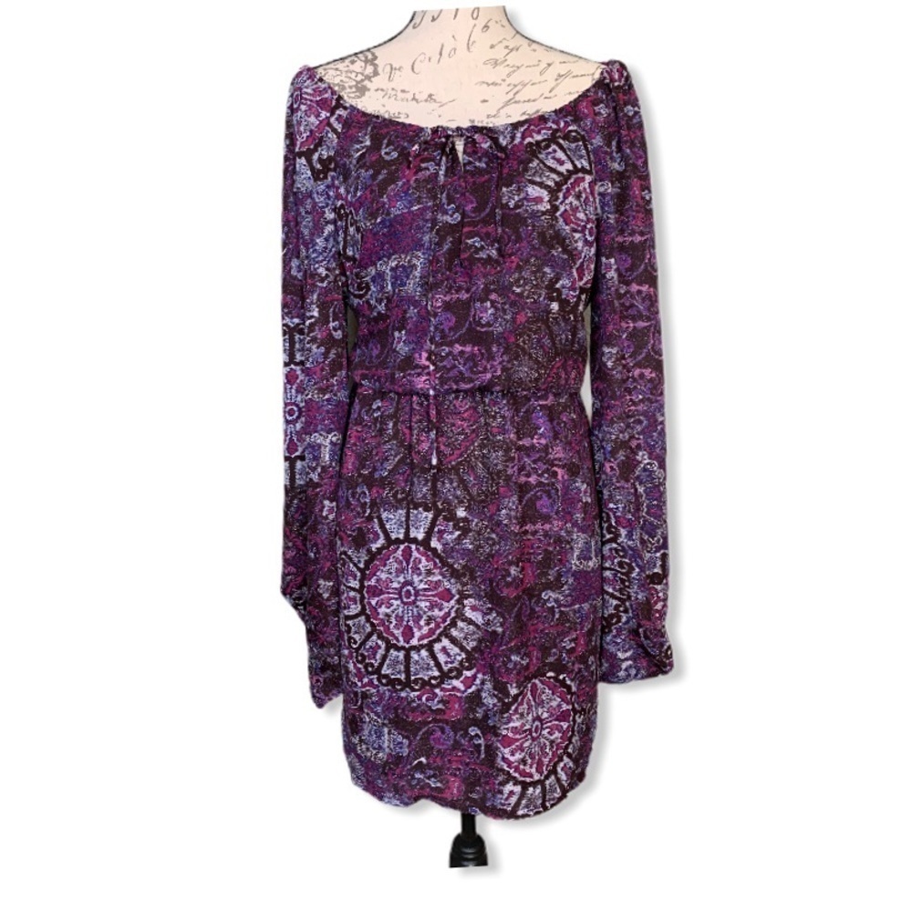 Charlie Jade Purple Print Dress